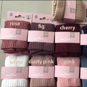 "Ma Mer" - Cotton Ribbed Tights