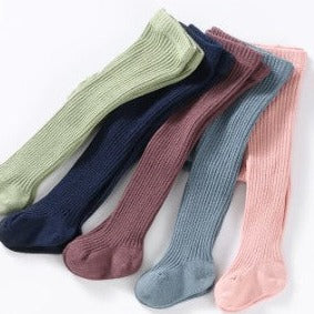 "Ma Mer" - Cotton Ribbed Tights