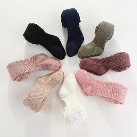 "Ma Mer" - Cotton Ribbed Tights
