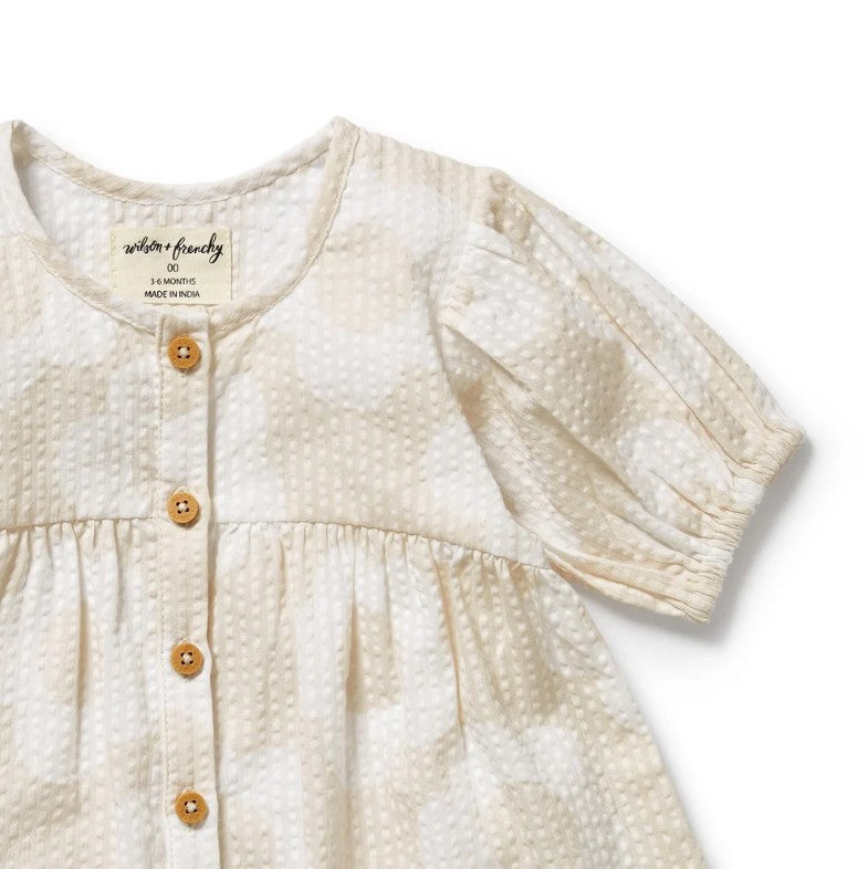"Wilson & Frenchy" - Daisy Bloom Organic Button Dress