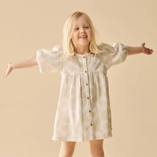 "Wilson & Frenchy" - Daisy Bloom Organic Button Dress