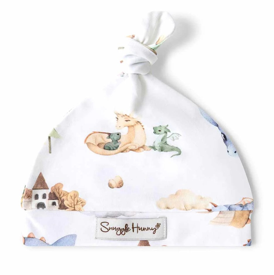 "Snuggle Hunny" - Knotted Baby Beanie