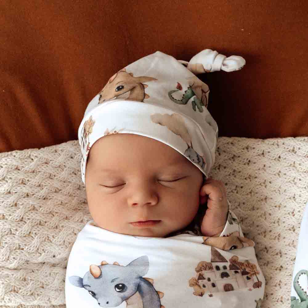 "Snuggle Hunny" - Knotted Baby Beanie