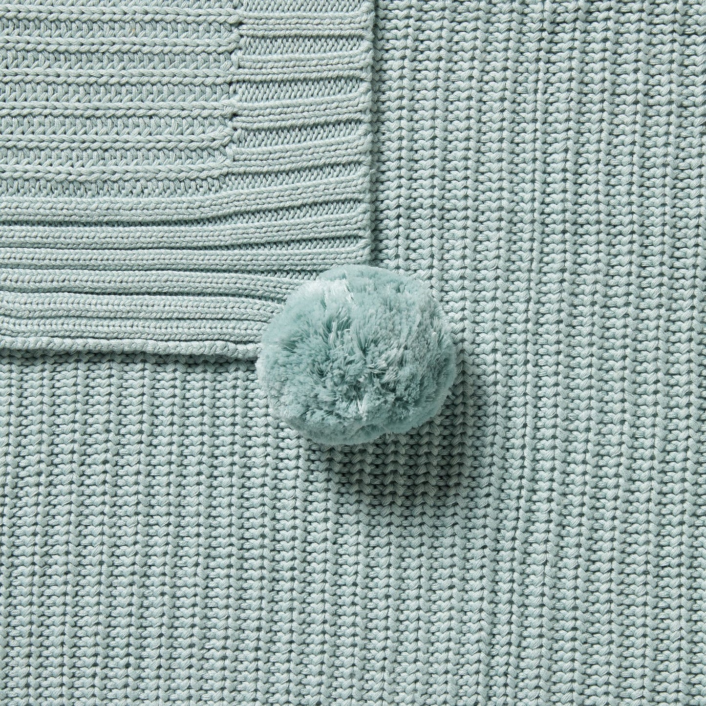 "Wilson & Frenchy" - Organic Knit Blanket - Duck Egg