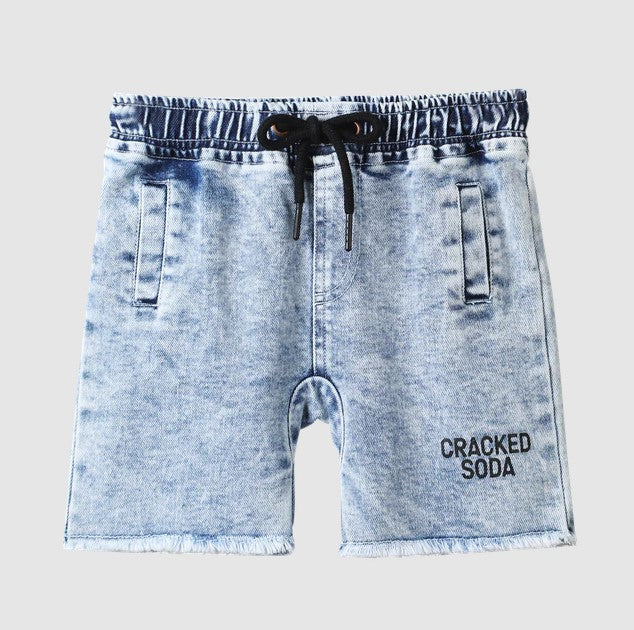"Cracked Soda" - Dustin Denim Shorts - Blue