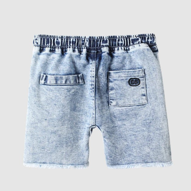 "Cracked Soda" - Dustin Denim Shorts - Blue