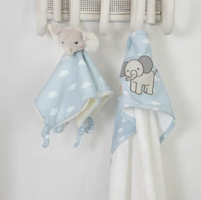 "The Living Textiles Company" - Security Blanket - Elephant Playtime