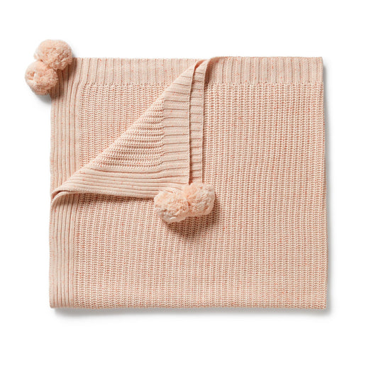 "Wilson & Frenchy" - Organic Knit Blanket - Fairy Floss