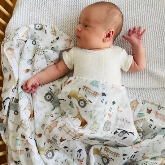 "Mini & Me" - Bamboo Muslin Swaddle
