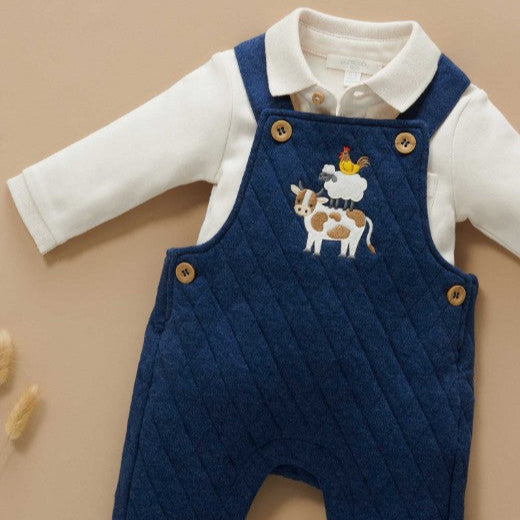 "Purebaby" - Quilted Overall - Farm
