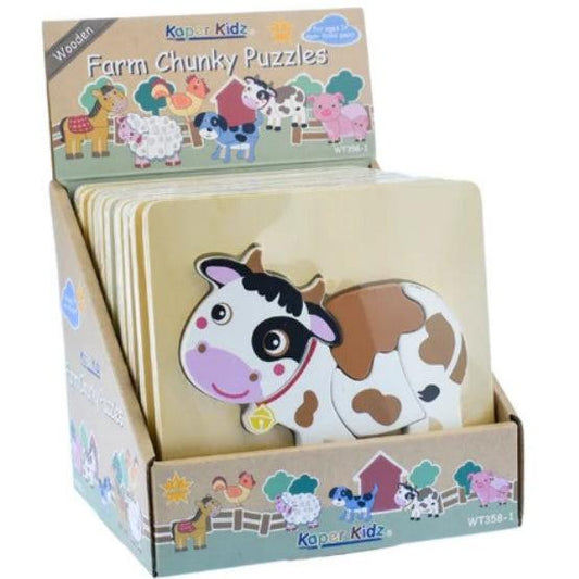 "Kaper Kidz" - Farm Chunky Puzzles (Assorted)
