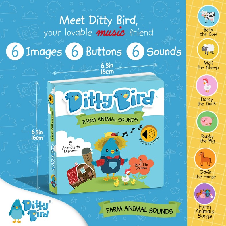 "Ditty Bird" - Sound Books - Farm Sounds
