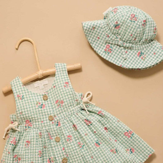 "Purebaby" - Frida Gingham Sunhat