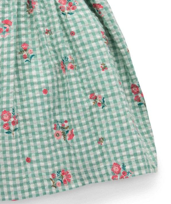 "Purebaby" - Frida Gingham Pinnie