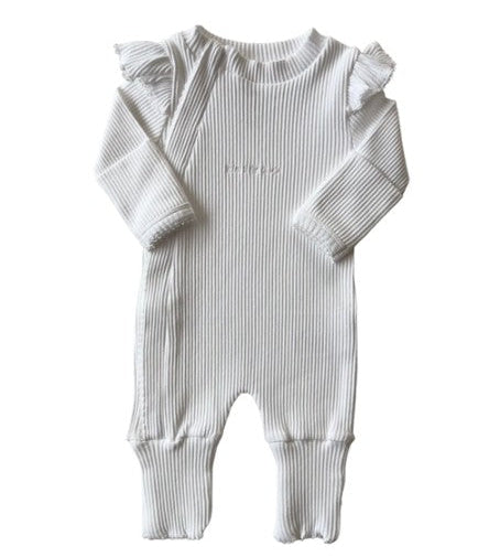 "RAI & CO" - Frill Ribbed Jumpsuits