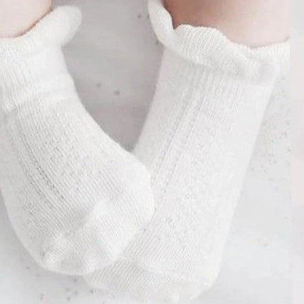 "Ma Mer" - Frilly Crew Socks - Candy