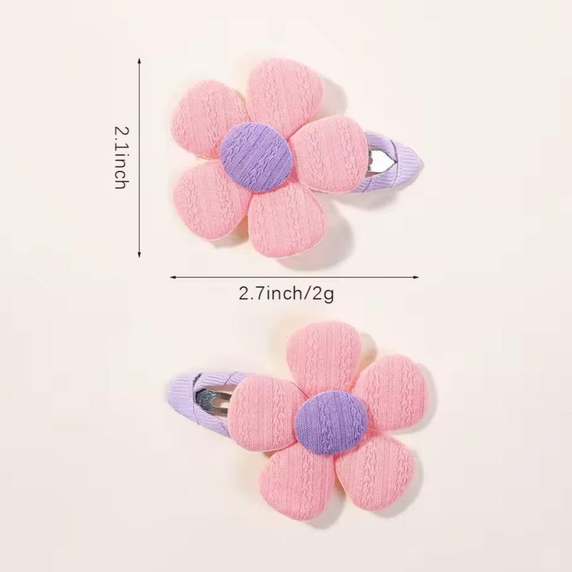 "Little Loves Boutique" - Flower Hairclips - 2 Pieces