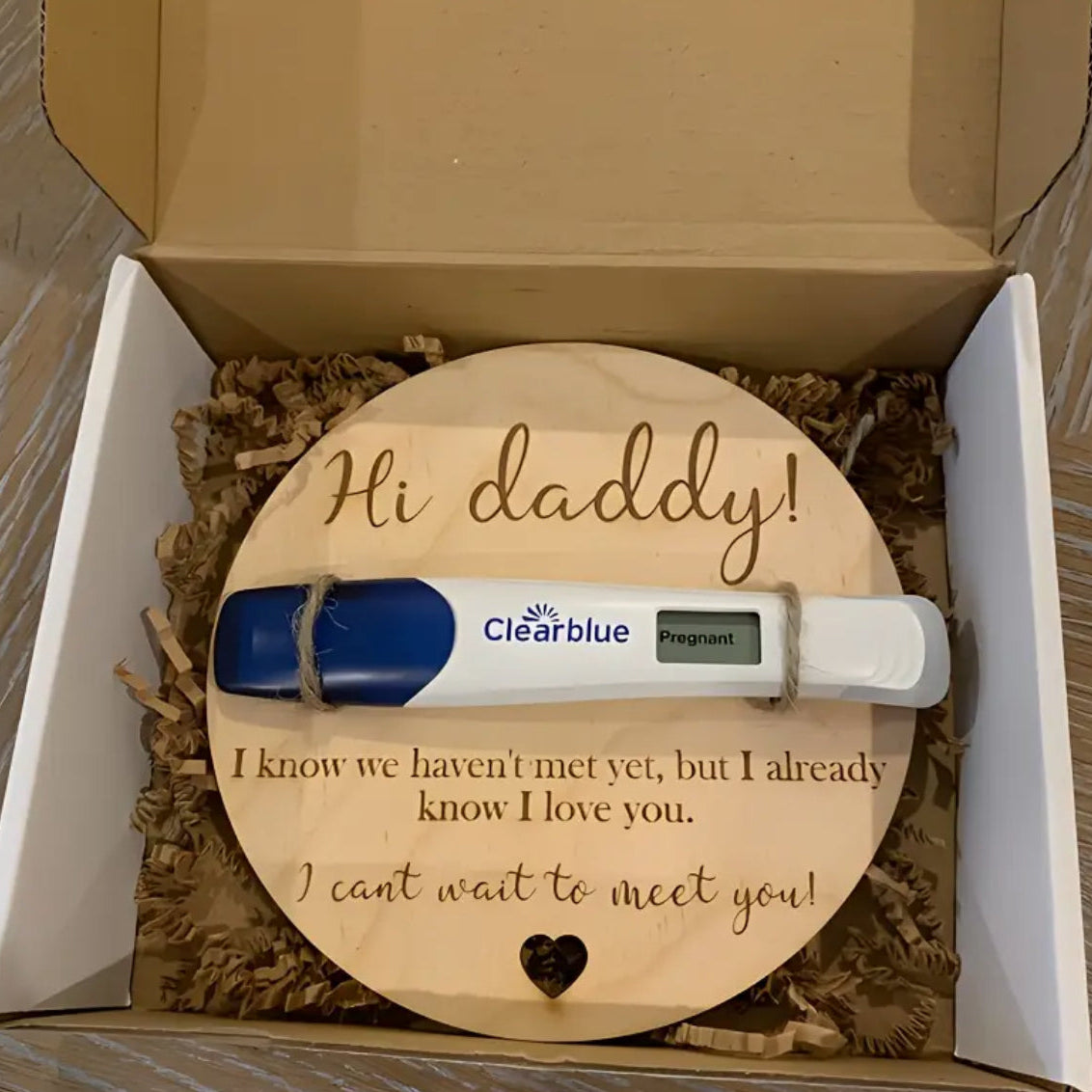 "Hi Daddy! Announcement Plaque"