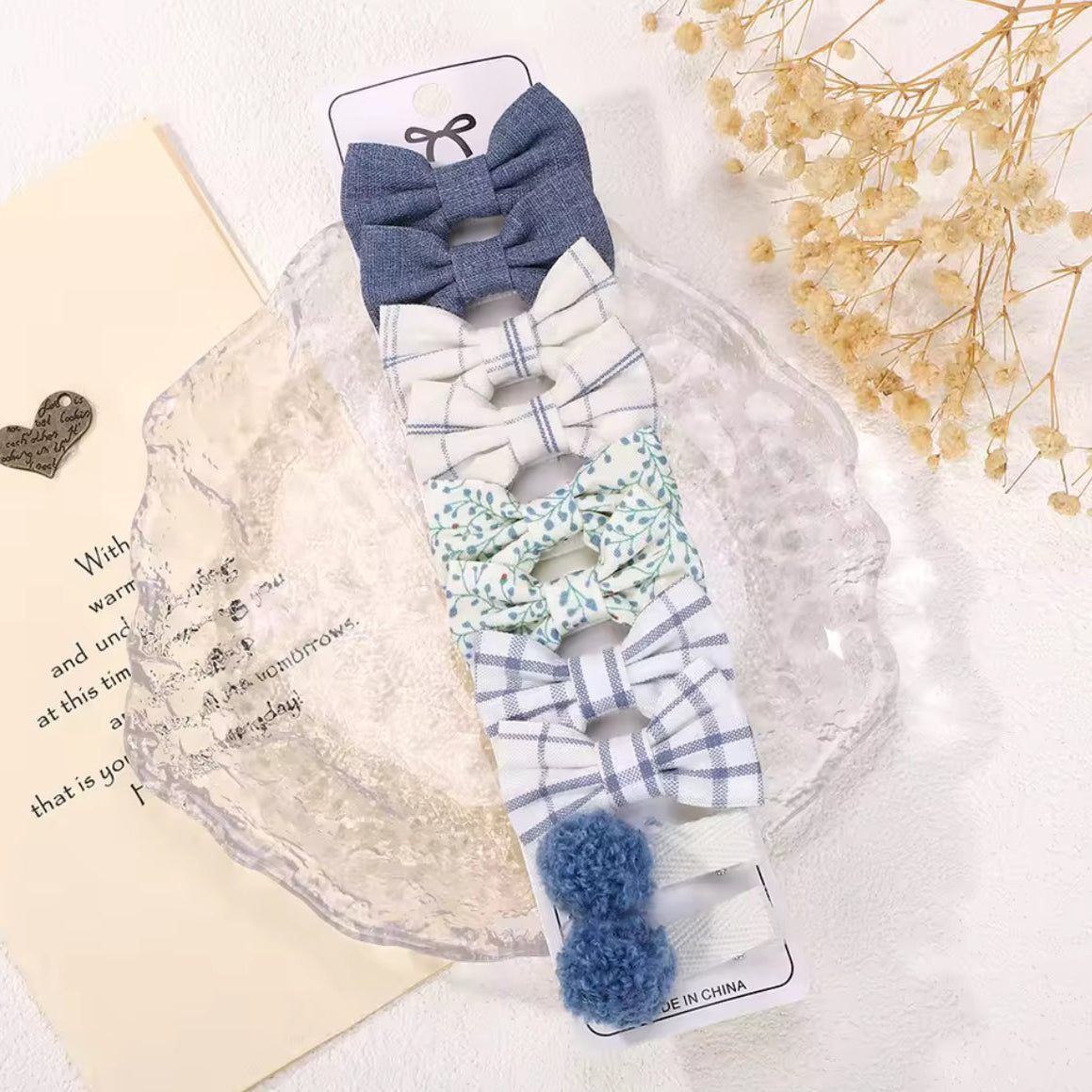 "Little Loves Boutique" - Mini Bow Hairclips - 10 Pieces