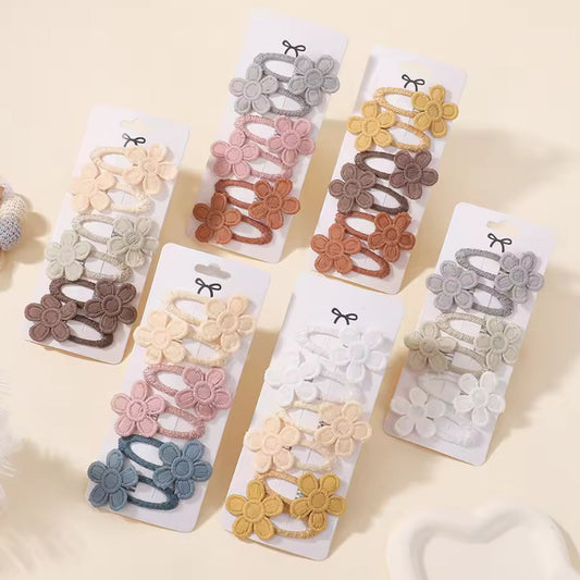 "Little Loves Boutique" - Flower Hairclips - 6 per Set