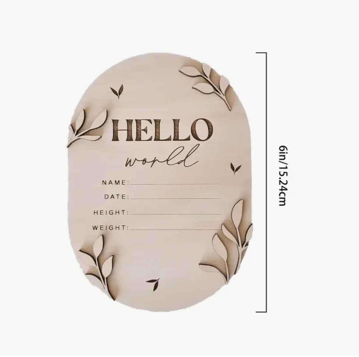"Hello World Announcement Plaque"