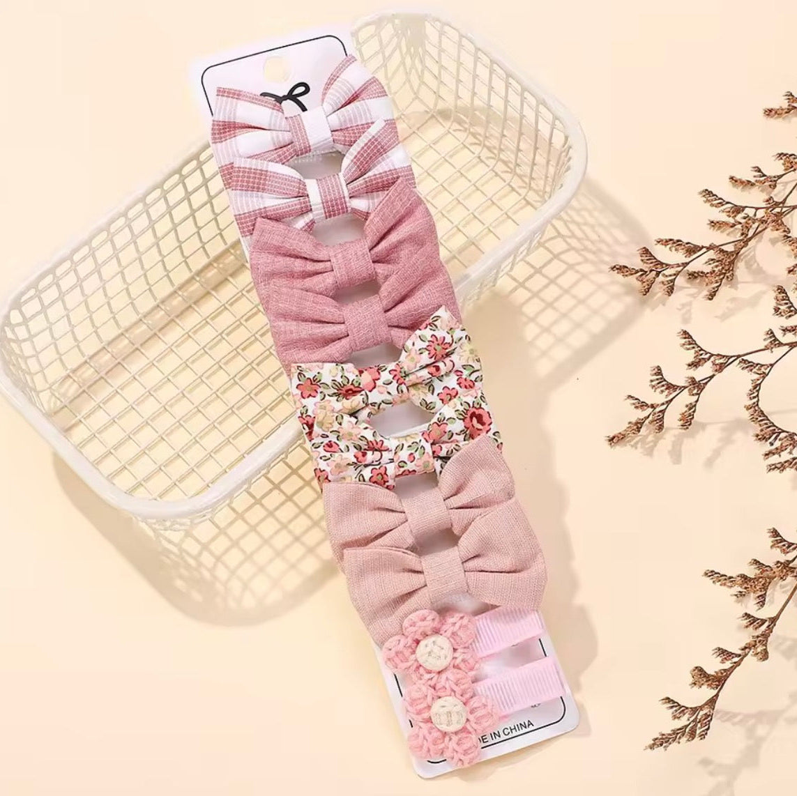 "Little Loves Boutique" - Mini Bow Hairclips - 10 Pieces