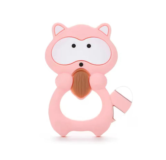"Silicone Raccoon Teethers"