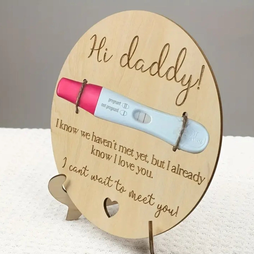 "Hi Daddy! Announcement Plaque"