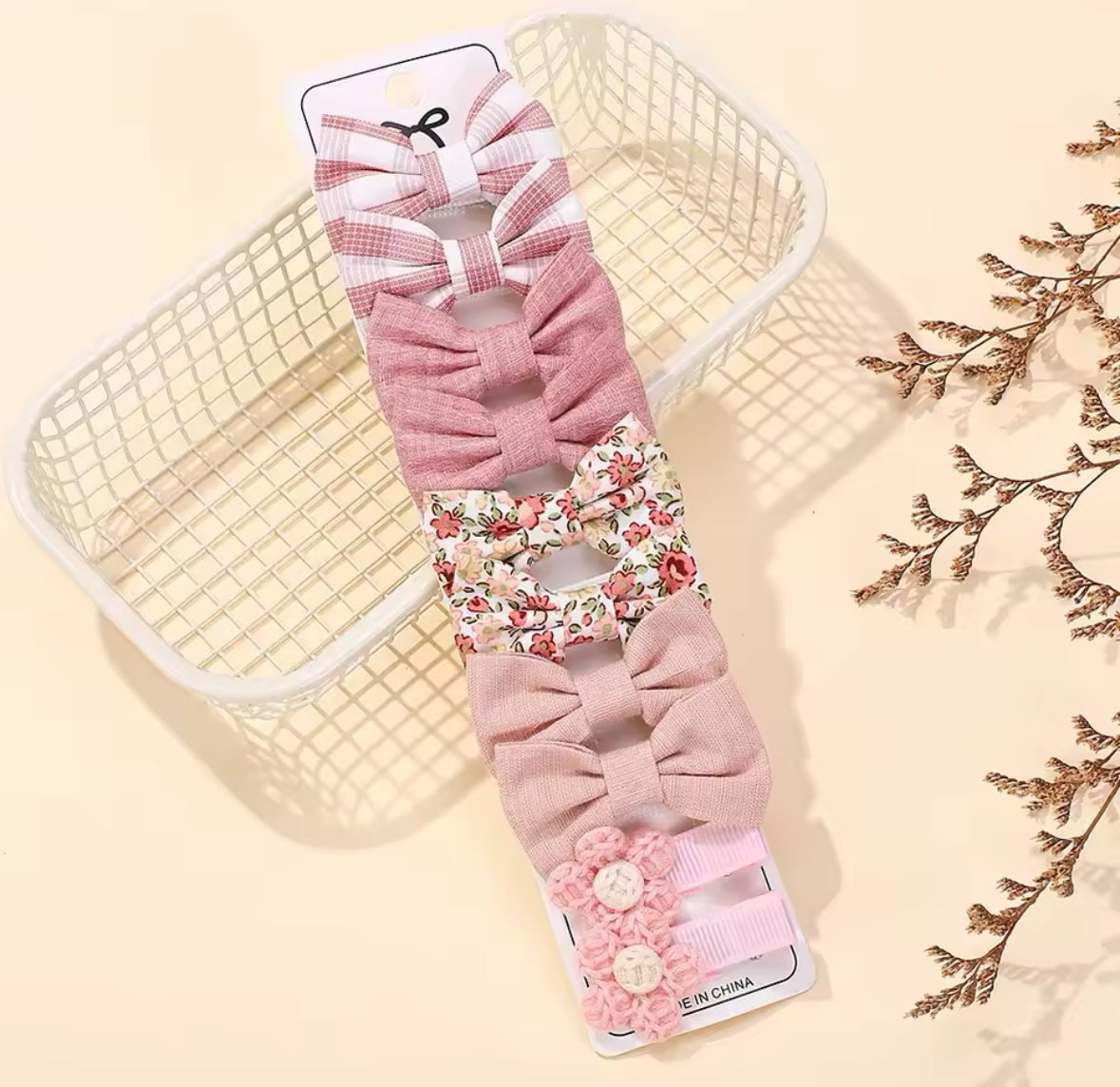 "Little Loves Boutique" - Mini Bow Hairclips - 10 Pieces