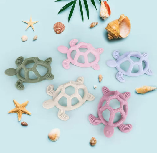 "Silicone Turtle Teethers"
