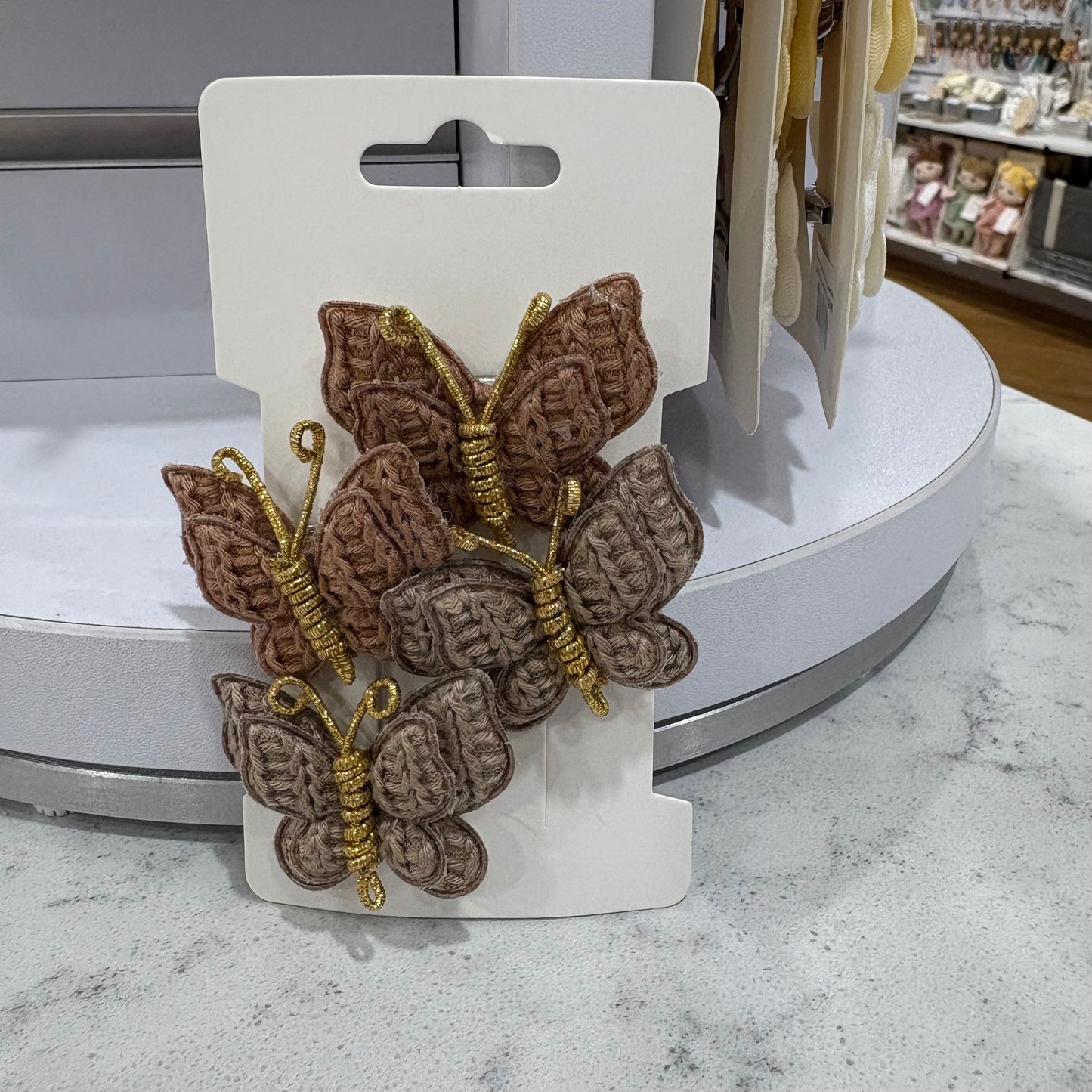 "Little Loves Boutique" - Butterfly Bow Hairclips - 4 Pieces