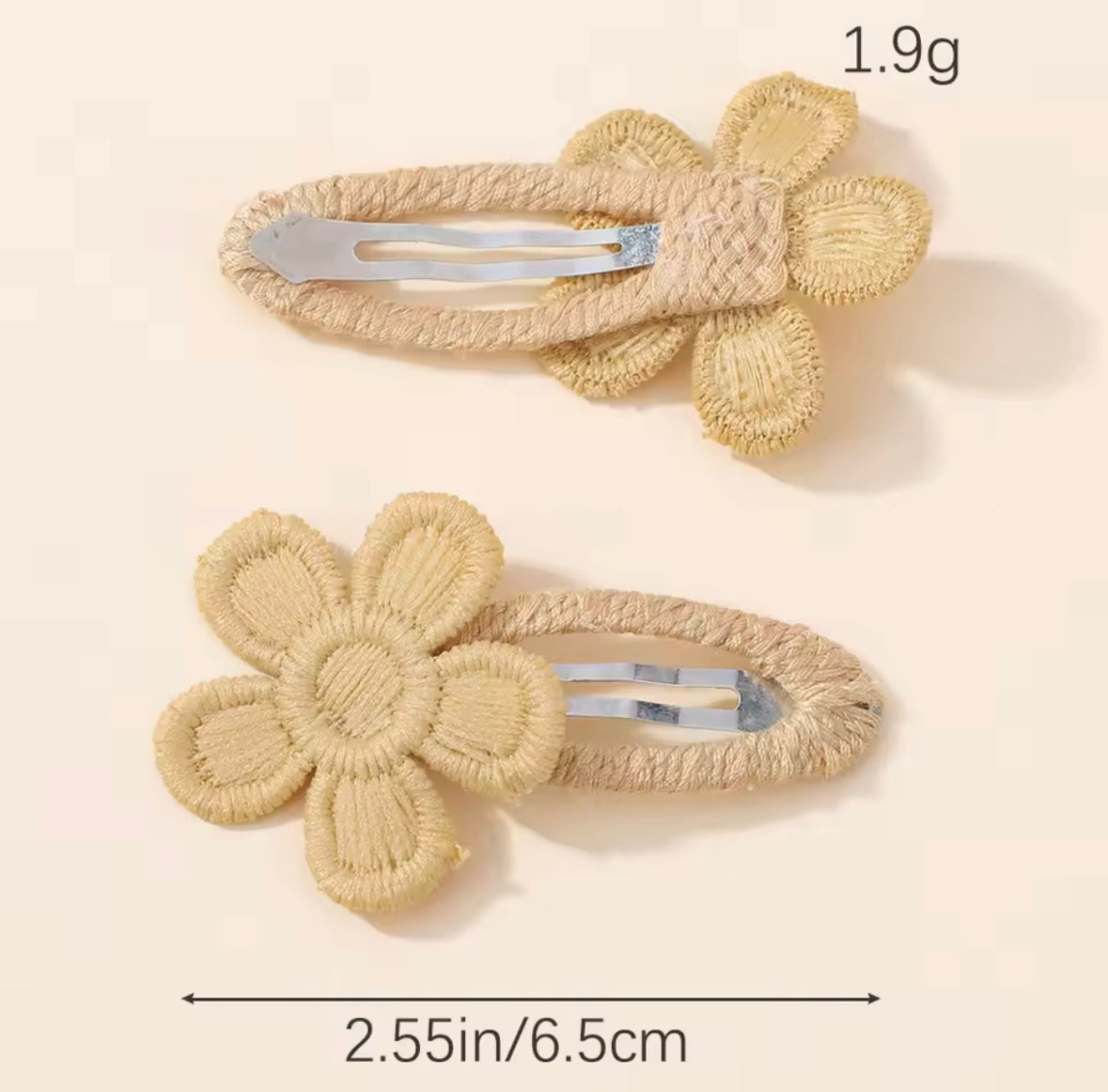 "Little Loves Boutique" - Flower Hairclips - 6 per Set