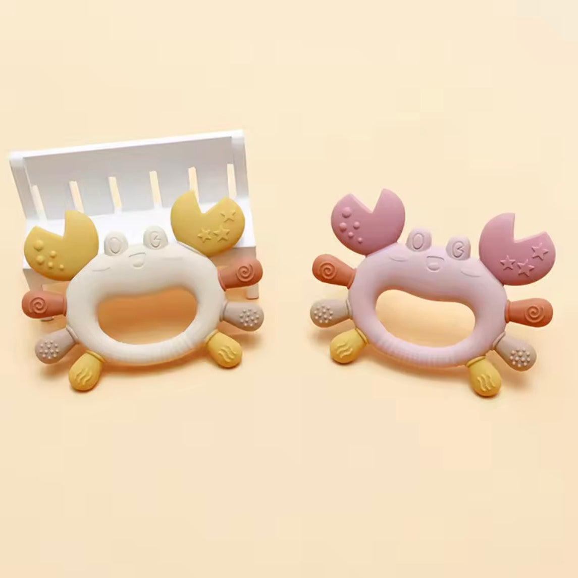 "Silicone Crab Teethers"