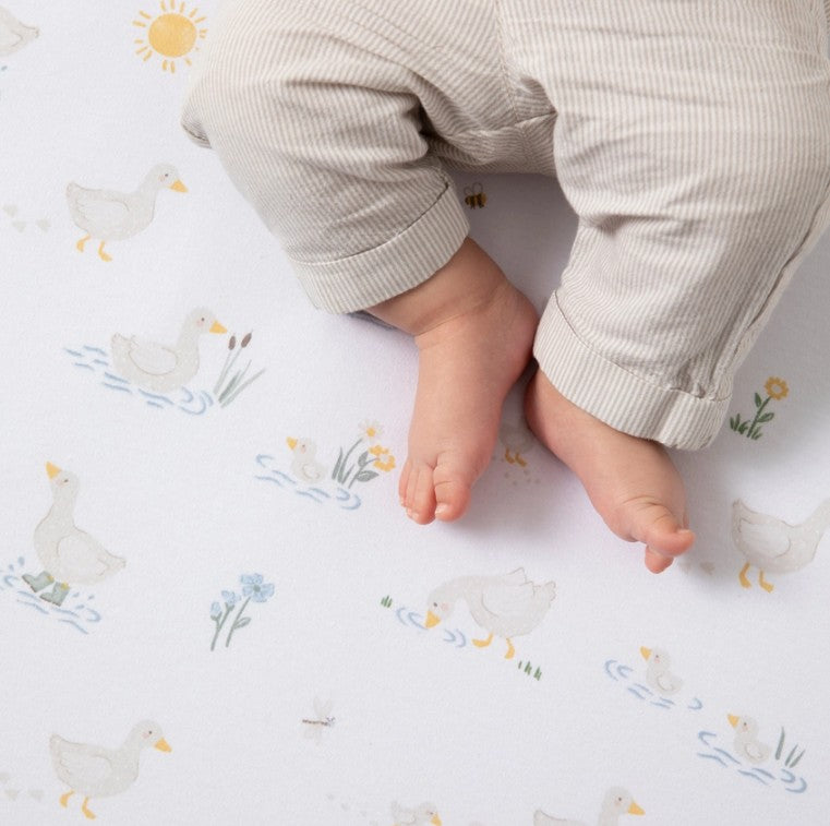 "The Living Textiles Company" - Fitted Cot Sheets (2 Pack) - Goosey Goosey