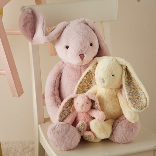 "Jiggle & Giggle" - Floral Bunny Rattles