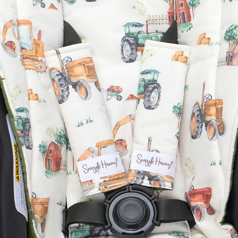 "Snuggle Hunny" - Pram Harness Covers (Reversible)