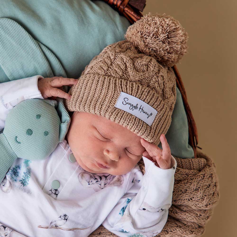 "Snuggle Hunny" - Knit Beanies