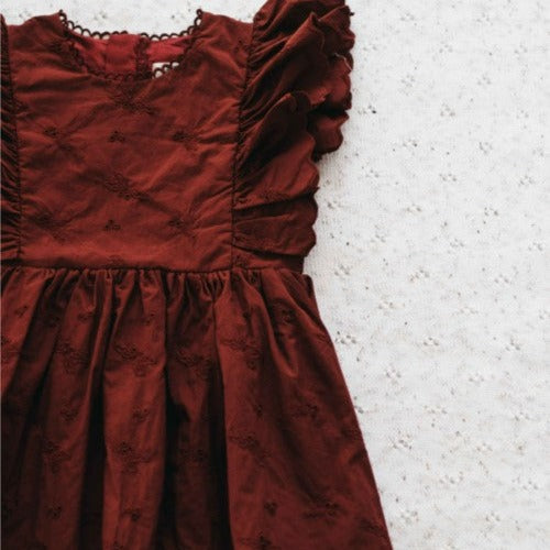 "Christmas" - Bencer & Hazelnut Holly Playsuit/Dress - Red