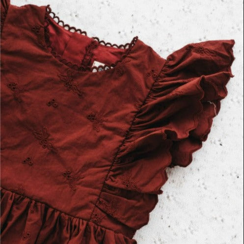 "Bencer & Hazelnut" - Holly Playsuit/Dress - Red
