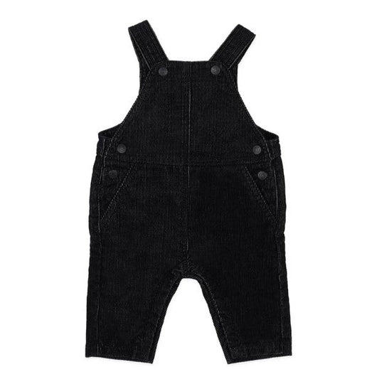 "Bebe" - Hunter Cord Overalls - Washed Black