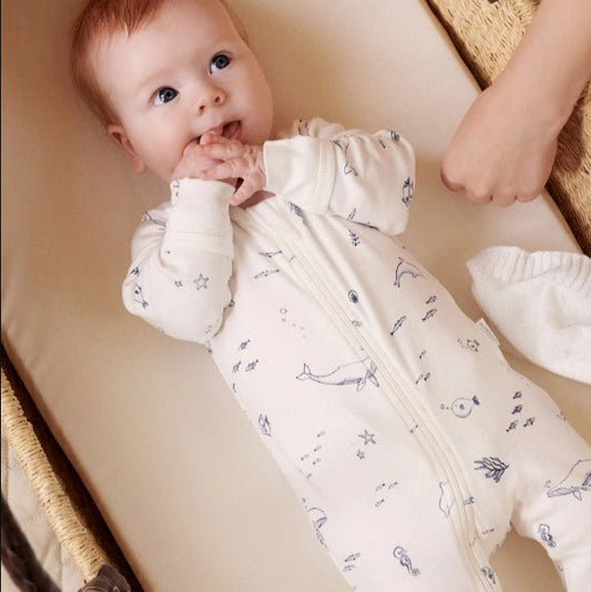 "Purebaby" - Premie Zip Growsuits (00000's)