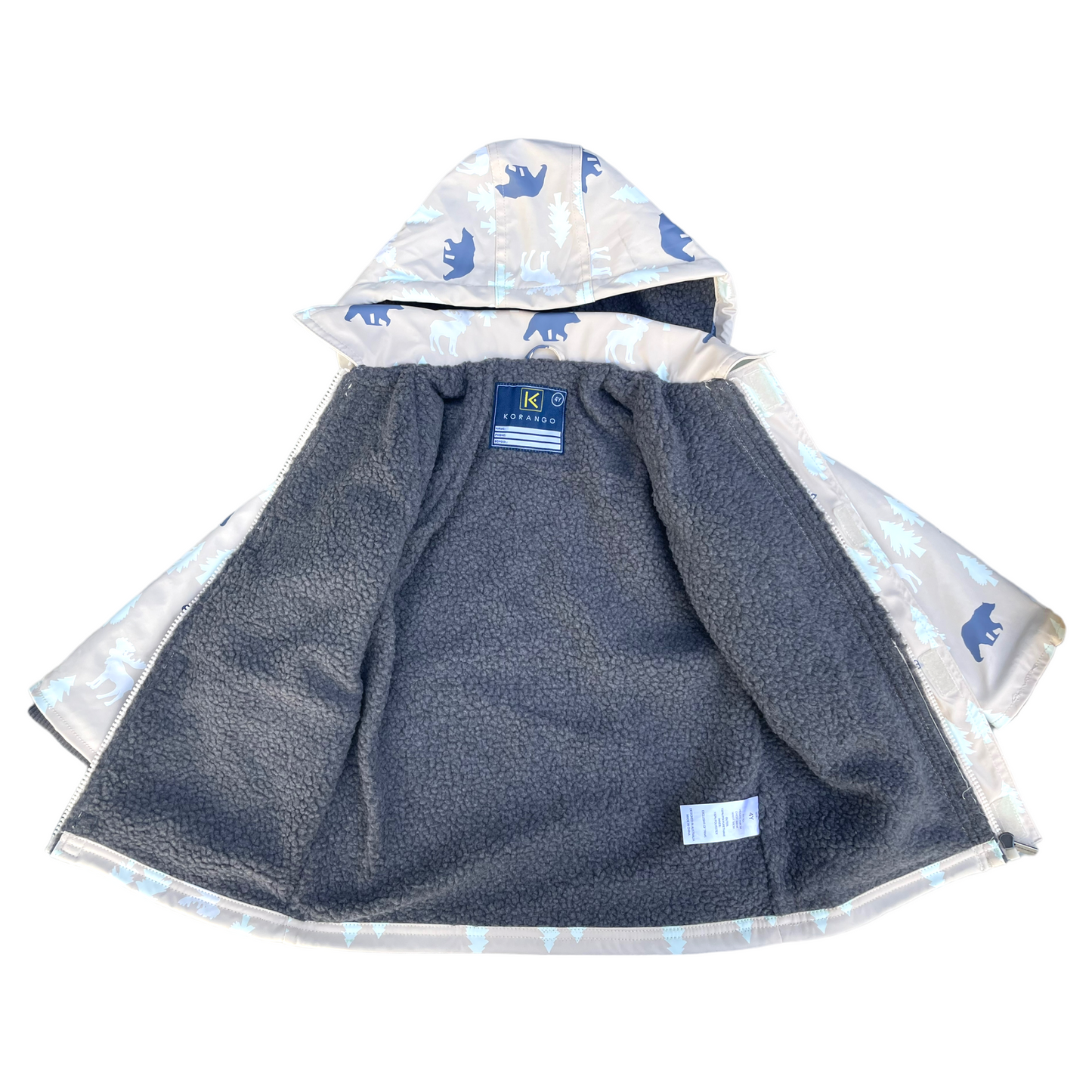 "Korango" - Raincoat - Bear COLOUR CHANGE - Tapioca