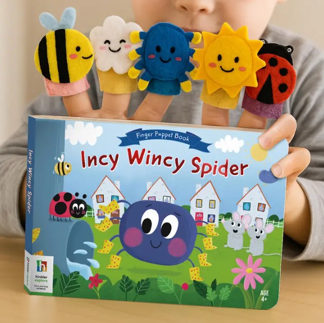 "Hinkler" - Finger Puppet Book - Incy Wincy Spider