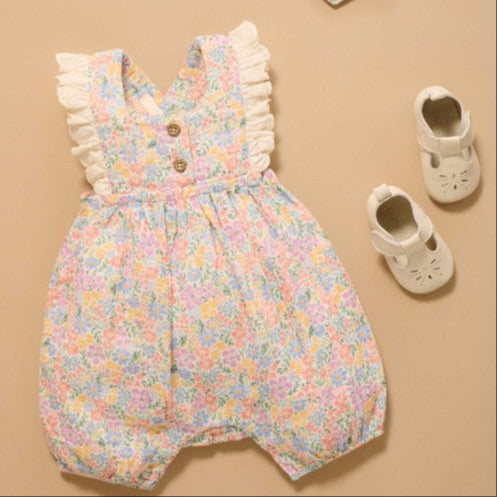 "Purebaby" - Isabella Print Floral Romper