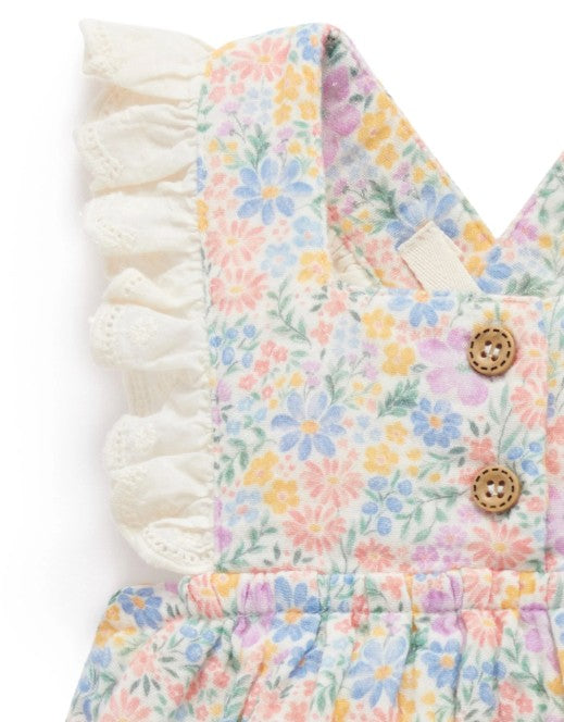 "Purebaby" - Isabella Print Floral Romper