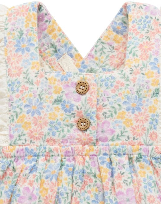 "Purebaby" - Isabella Print Floral Romper