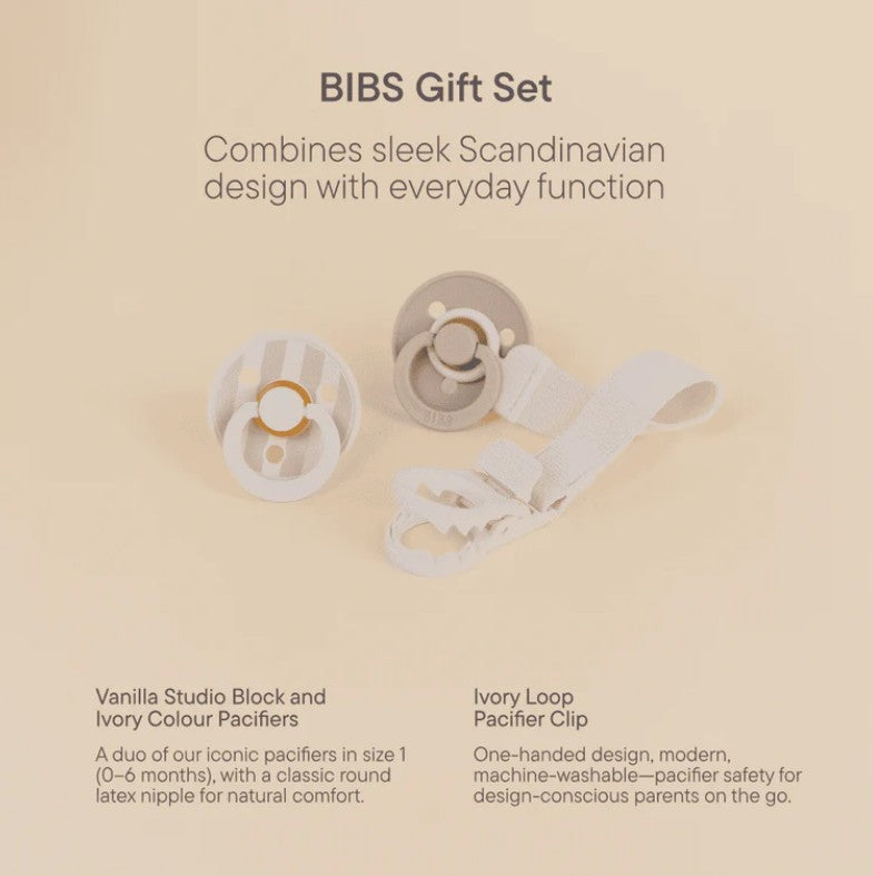 "BIBS" -Gift Set - Colour Dummy & Loop Set