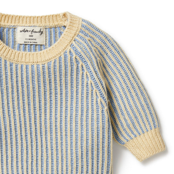 "Wilson & Frenchy" - Knitted Ribbed Jumper - Dew