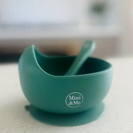 "Mini & Me" - Silicone Wave Bowl & Spoon Set