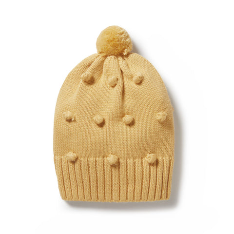 "Wilson & Frenchy" - Knitted Bauble Beanie - Dijon